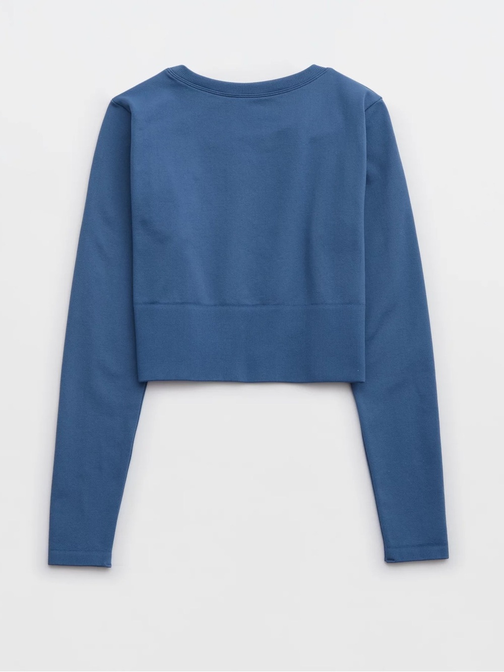 OFFLINE By Aerie Sidewalk Seamless Long Sleeve Cropped Athleisure T-Shirt Top XL - Picture 4 of 9